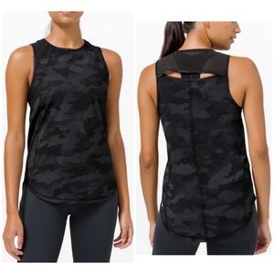 Lululemon Sculpt Tank Heritage 365 Camo Deep Coal Multi / Black